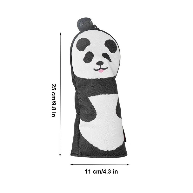 PU Leather Golf Wood Head Covers Waterproof Cartoon Cute Thicken