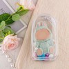 Tinoaly 3pcs Display Bag for Dolls, 7.68x4.13 Inch PVC Waterproof