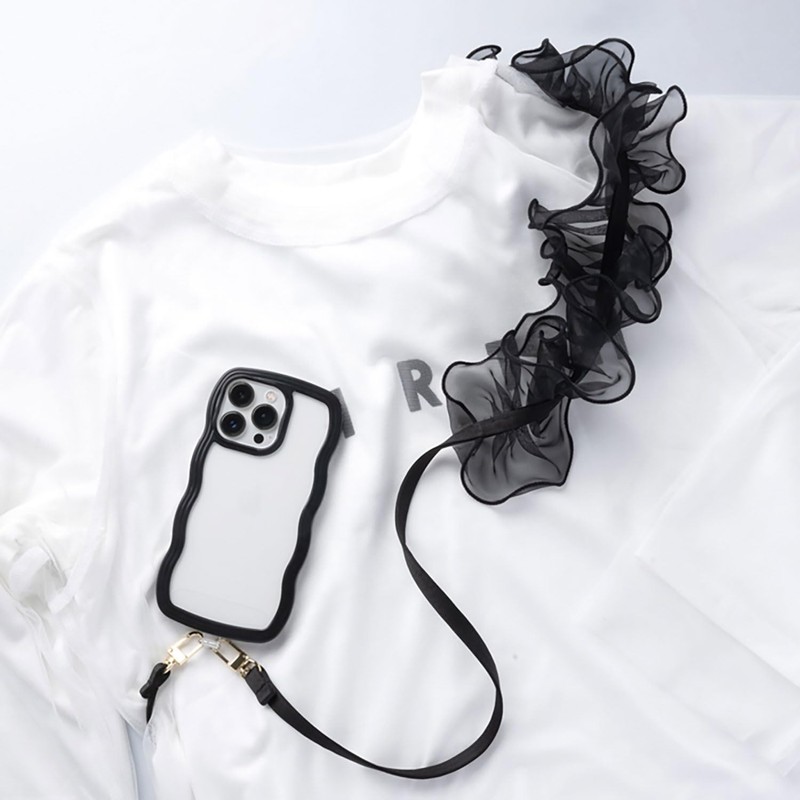 Hamy Sorureda! Tulle Shoulder Strap, Black