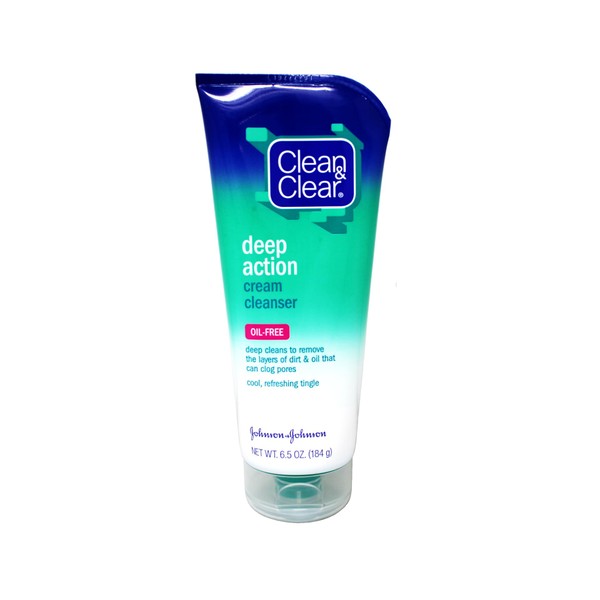 Clean and Clear Deep Action Cream Cleanser, 6.5 Ounce - 24 per case.