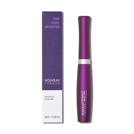 Nouveau Lashes Enhance Mascara (For Extensions), Volumizing Mascara, Helps Nourish and Strengthen Lashes, Double Sided Applicator Brush, 8 ml