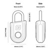 igloohome Padlock Lite Red Keyless Fingerprint Padlock with Mobile App
