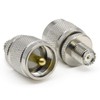 Ahoaepy 2PCS Mini UHF Adapter, Mini PL259 Female to SO239