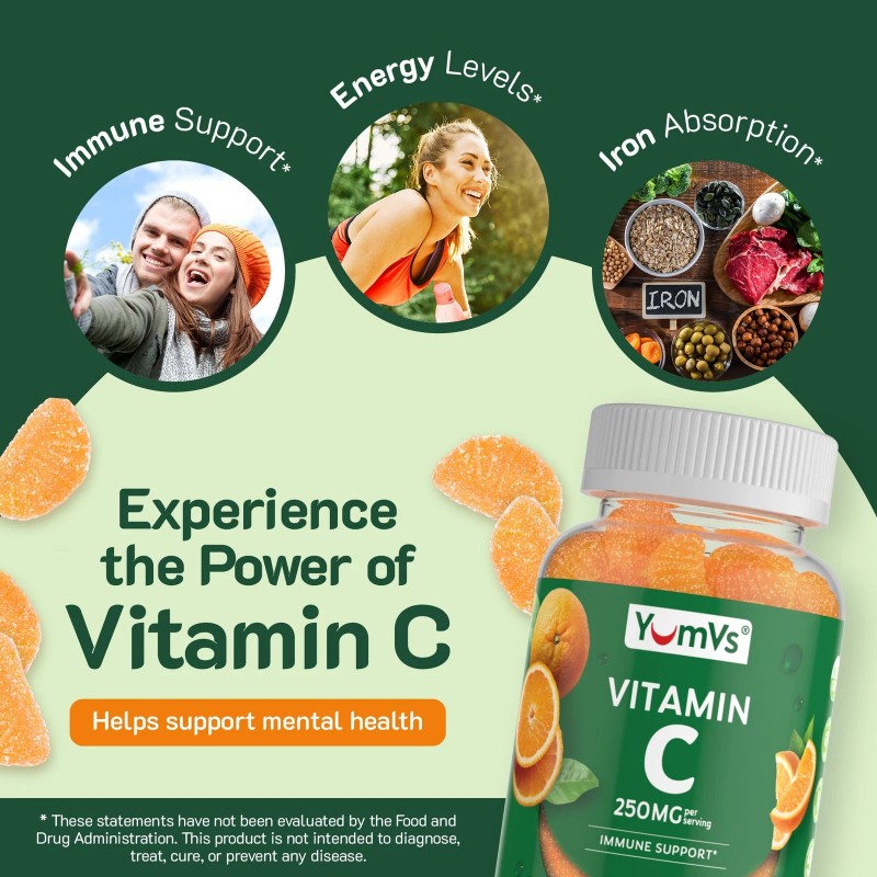 YUM-V'S YumVs Vitamin C Gummies for Adults - 250 mg
