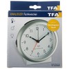 TFA Dostmann Analoger Funk-Wecker, 98.1036, mit Alarm, inklusive Funkuhr, Silber,