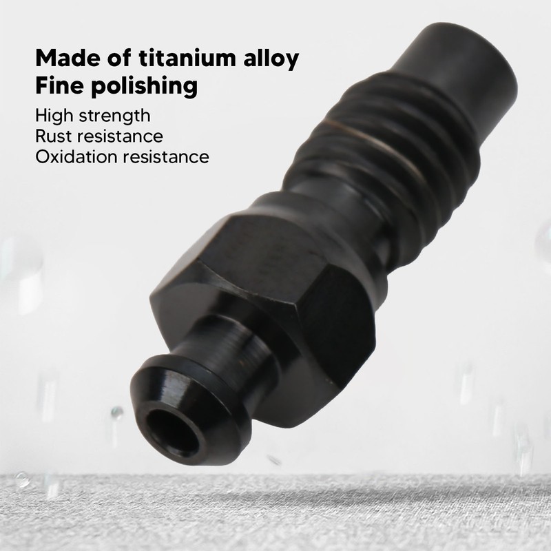 2Pcs Disc Brake Bleeder Screw Titanium Alloy M6 Rust Resistance