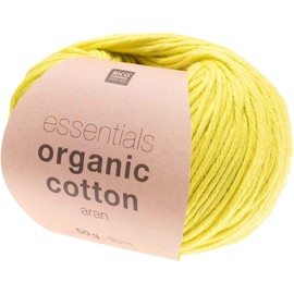 Rico Design Essentials Organic Cotton Aran, 50 g, 90 m Pistachio