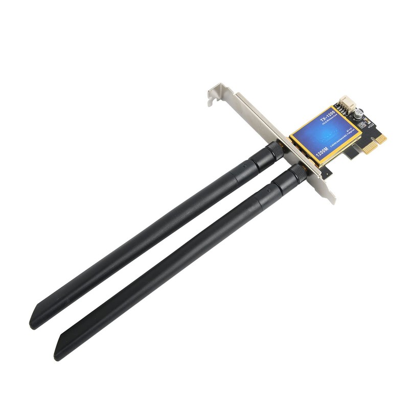 Vikye Dual Band 1200Mbps PCIE WiFi Card with Bluetooth 4.0,