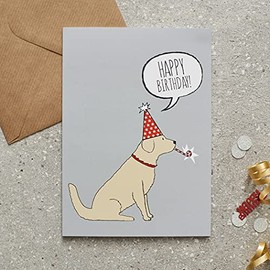 Golden Retriever Birthday Card