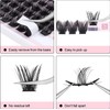 Fenshine Cluster Lashes Individual Lashes Wide Stem C/D Curl 9-15