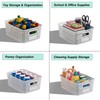 Plastic Storage Basket for Organizing 12 Pack Small Storage Bins