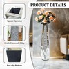 Artloge Mirror Floor Vase Crushed Diamond Silver Bling Centerpiece 33.6