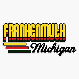 Frankenmuth, Michigan Bumper Sticker Window Vinyl Decal 5"