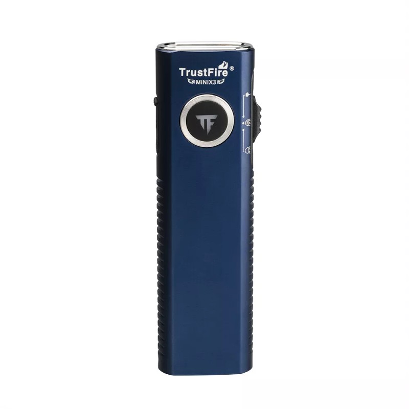 Trustfire X3 Rechargeable EDC Flashlight Magnet Torch , Red Light
