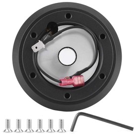 Steering Wheel Hub Adapter Kit Car Steering Wheel Hub Connector Base SRK-100H 6 Hole Quick Release Car Steering Wheel Hub Adapter Compatible with for