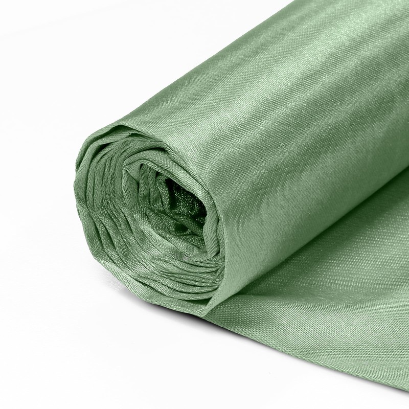Horbaunal Sage Green Satin Fabric, 60" Wide, 2 Yards, Soft