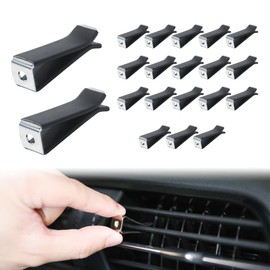 AOCISKA 20 Pieces Square Head Car Vent Clips,Car Auto Air freshener Outlet Clips Car Diffuser Vent Clip,Car Outlet Perfume Clips Auto Air Conditioner Clips, Air Freshener Vent Clips