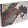 CHH 15" Black/Red Backgammon Set