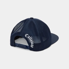 Callaway C25191103 Men's Flat Mesh Cap, Adjustable Size, Golf Hat, 1120_navy, Free size