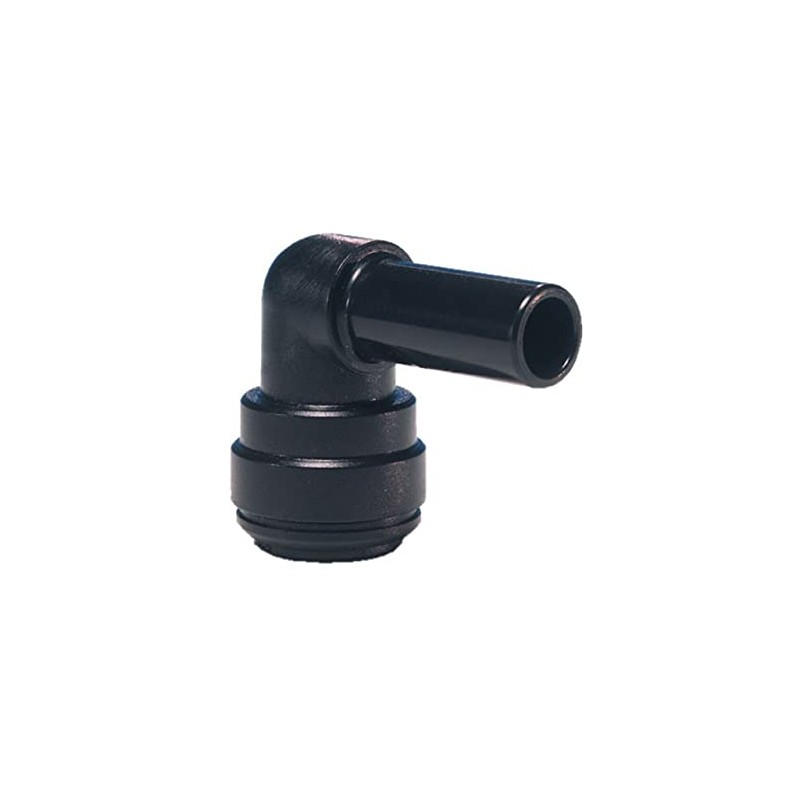 John Guest Speedfit Stem Elbow, 12mm Push-Fit Fitting, 90° Swivel