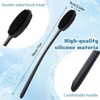 Cepillo corporal de silicona para ducha ElevateTech 5011BYHW4159 con mango