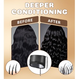 Hair heating caps, hair care for deep care products, dry cap for hair, heat treatment, heating cap for feeder, 2 temperature modes, hair heating cap