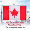 Canada Flag 2Pack 3x5 ft, Canadian Flag 100% Polyester Lightweight,