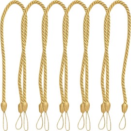 FOMIYES Curtain Tiebacks 6pcs Modern Decorative Rope Window Curtain Holdbacks Outdoor Tiebacks for Living Room