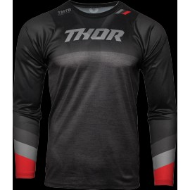 Thor Black/Gray S21 Long Sleeve Assist Jersey Large