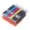 Ink Cartridge Set Large Capacity Clear Colorfast Printing Black Color