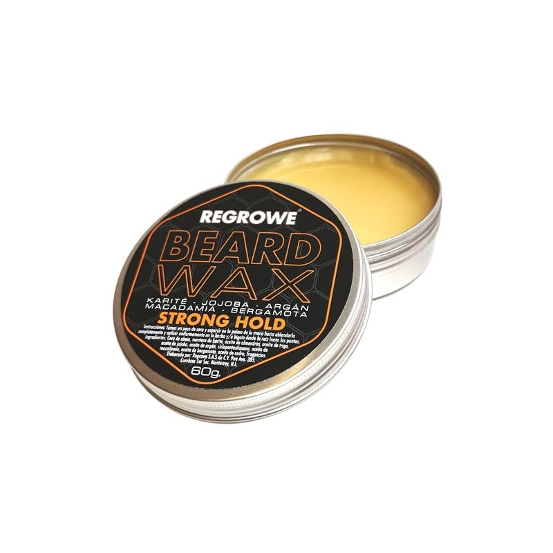 Regrowe Beard Wax Strong Hold - BERGAMOTA - ARGÁN -