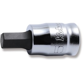 Ko-ken Z-EAL Hex Bit Socket 2010MZ.25-5, Insertion Angle: 6.35 mm x Size: 5 mm, 1 Piece