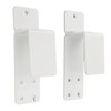 2PCS Door Barricade Brackets Open Bar Holder Carbon Steel Easy