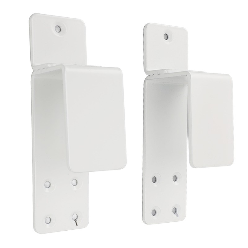 2PCS Door Barricade Brackets Open Bar Holder Carbon Steel Easy