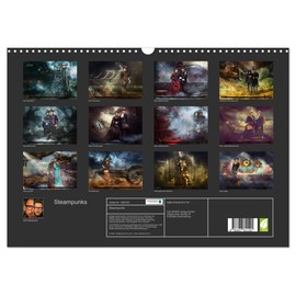 Steampunks (Wall Calendar 2026 DIN A3 Landscape), CALVENDO Monthly Calendar