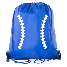 Mato & Hash Boys Drawstring Backpack Baseball Bags 1-10 Pack Bulk Options 3PK Royal CA2500Baseball S4