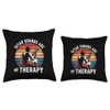 Sitar Sounds Are My Therapy Retro Music Throw Pillow