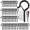 Hooks for Outdoor String Lights, 52 Pack Screw Hooks for