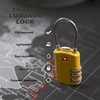 UP Security TSA Locks for Luggage, Small Padlock Combination with