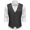 MAGE MALE Men's Suit Vests Herringbone Pinstripe Dress Vest Casual