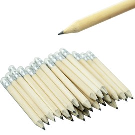 AMANDELIZABE Pack of 44 Mini Pencil Short Wooden Pencils Bulk with Eraser Half Pencil Golf Pencil Mini Pencil for Preschool Children Toddlers Nursery School Home (10 cm)