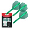 Target Darts K-Flex Integrated Dart Flight and Shaft, No.6, Green,