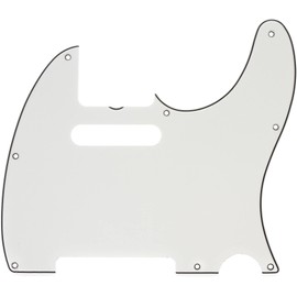 Fender Pure Vintage 64 Telecaster Electric Guitar Pickguard, 8-Hole, Eggshell, 3-Ply