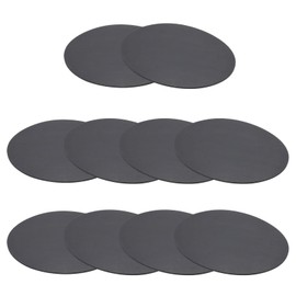 PATIKIL Rubber Solid Discs Washers, 10 Pcs 95mm OD x 1mm Thick Rubber Round Gasket Pad Bushings Spacer Washer for DIY Gasket Craft, Black