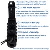 Dotacty Baton Holder w/ 360 Degree Rotating Duty Belt/MOLLE Vest