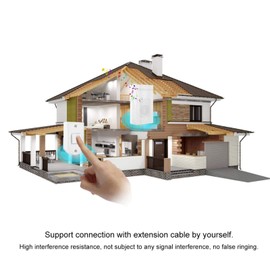 Wired Doorbell, Power-Saving Chimes Wall Mounted Door Bell Small Size for School Hospital Laboratory Ring Bell Security Access Control System