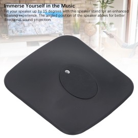 Speaker Stand for KEF LSX II Wireless HiFi Speaker, Reduction of Speaker Vibration, Tilt Up 15°, Metal Non Slip Vibration Reduction Desktop Speaker Mount Holder