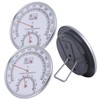 tomtask Thermometer/Hygrometer Analog Freestanding Hygrometer Thermometer Hygrometer Sauna Retro Wall