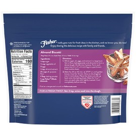 FISHER Chef's Naturals Whole Almonds, 16 oz, Naturally Gluten Free, No Preservatives, Non-GMO