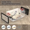 Hrrsaki Stackable Clear Shoe Storage Boxes - 15 Pack Foldable